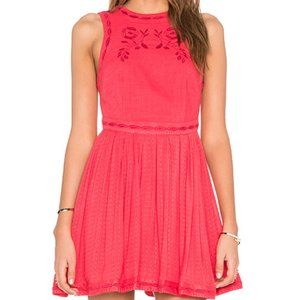 Free People Coral "Birds of a Feather" Dress